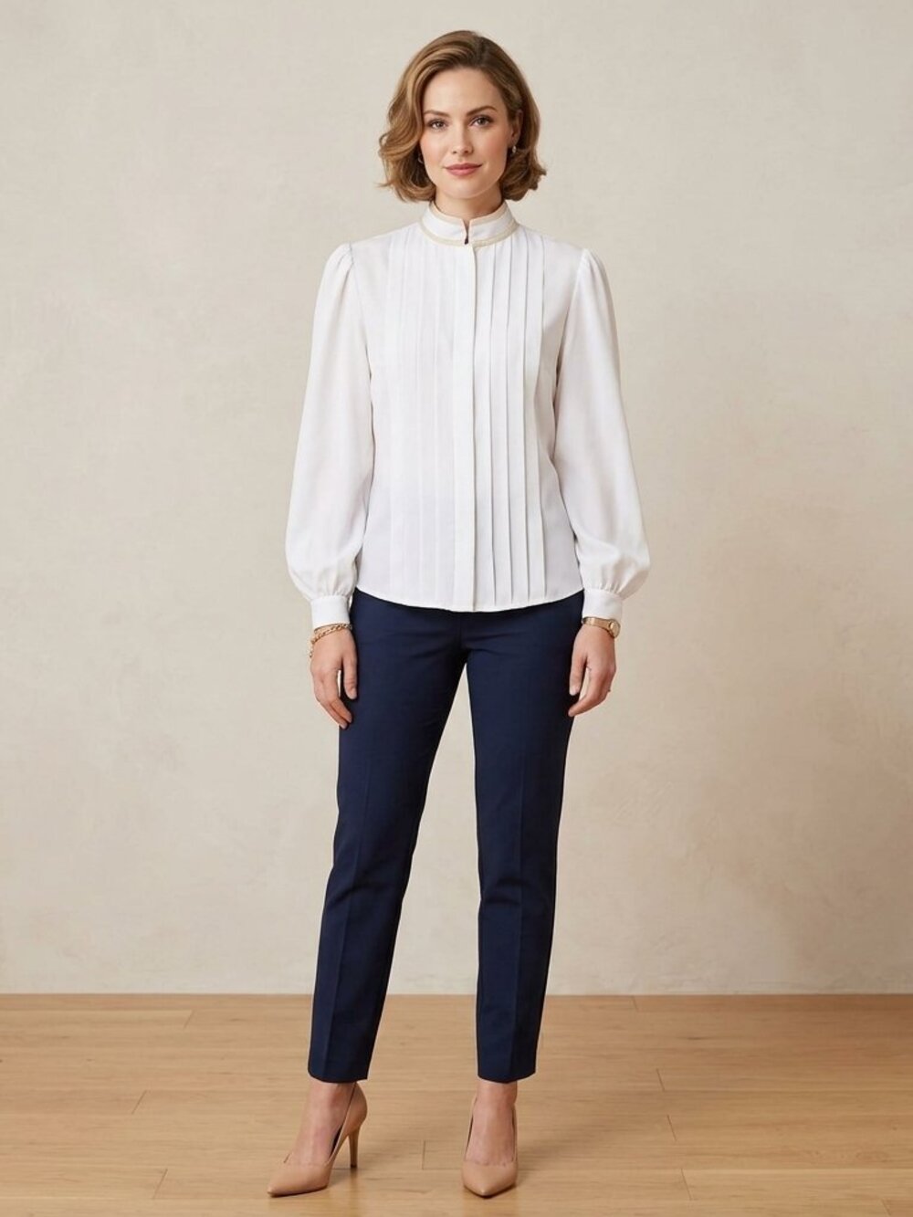 Button Down White Blouse